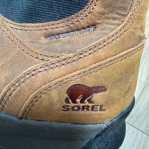Sorel Mens Paxson Chelsea Waterproof Insulated Boots Brown Leather 11.5 Outdoor main image 9